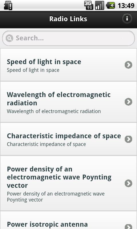 Radio Links Formulas