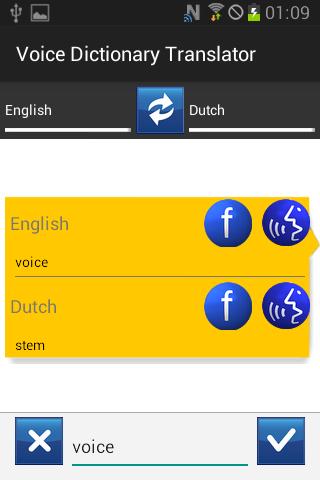 Voice Dictionary Translator