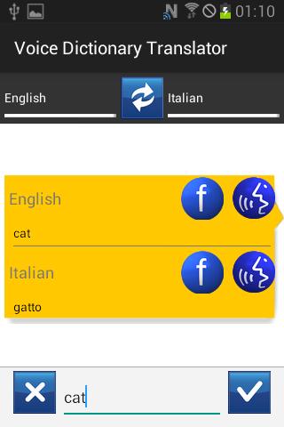 Voice Dictionary Translator