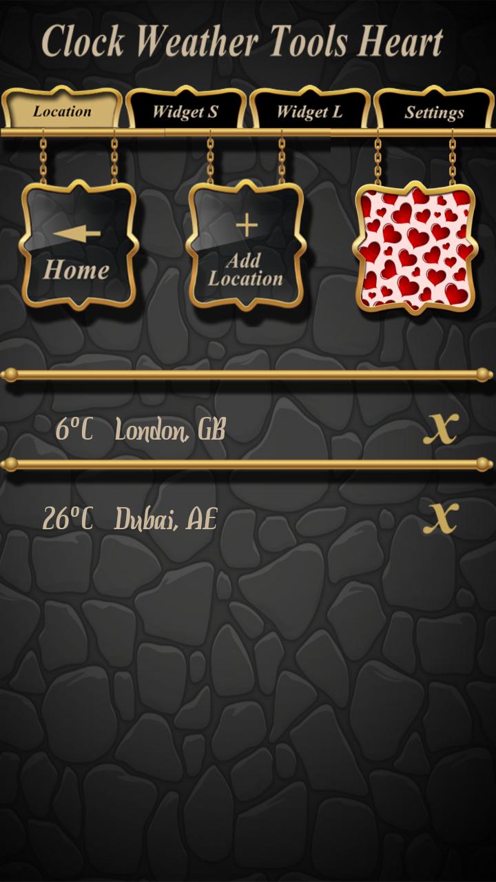 Clock Weather Tools Heart