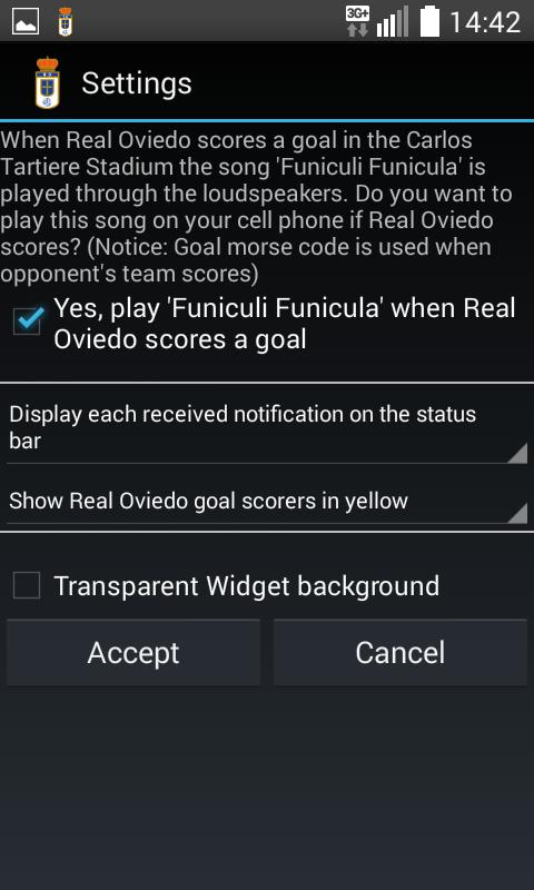 Real Oviedo Widget