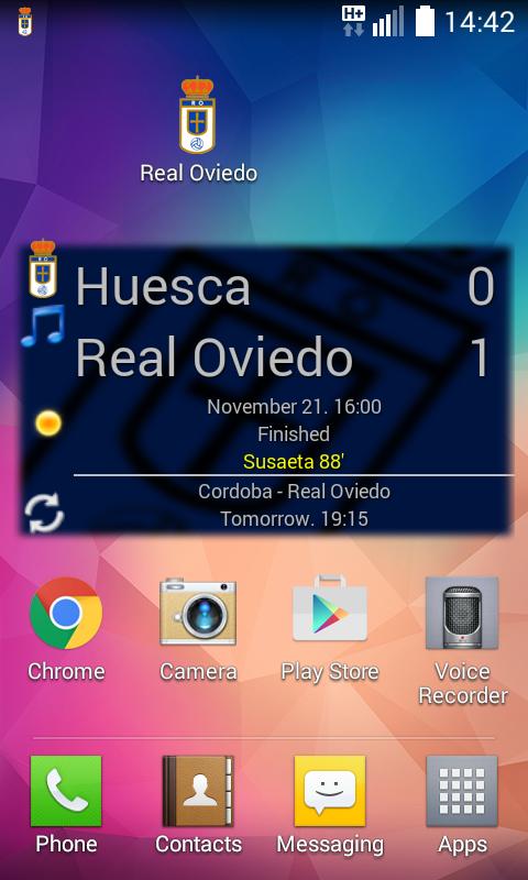 Real Oviedo Widget