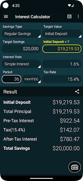 Interest Calculator