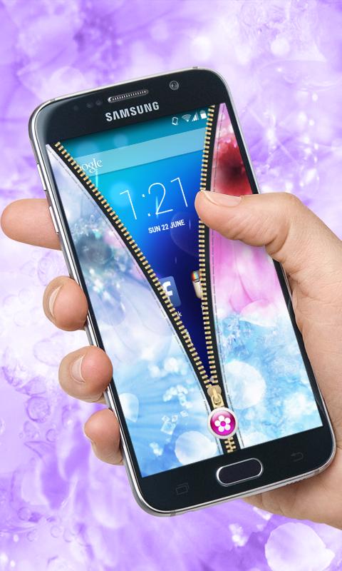 Pink Flowers Zipper UnLock