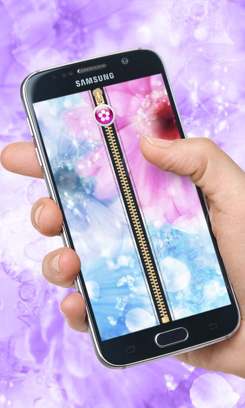 Pink Flowers Zipper UnLock