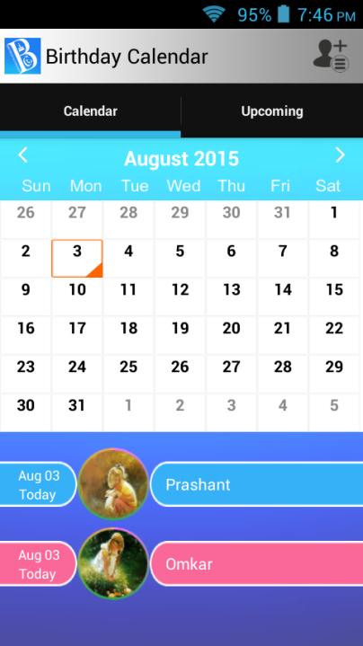 Birthdays & Contacts (B&C)