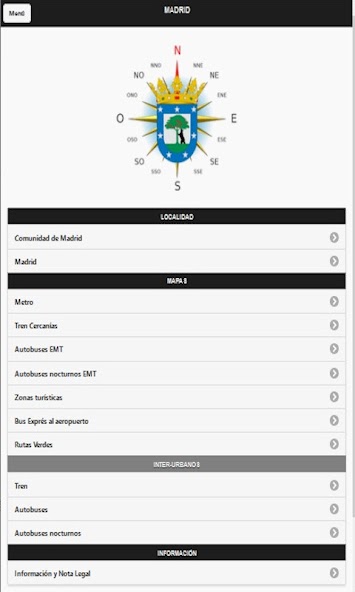Madrid mapas metro bus offline