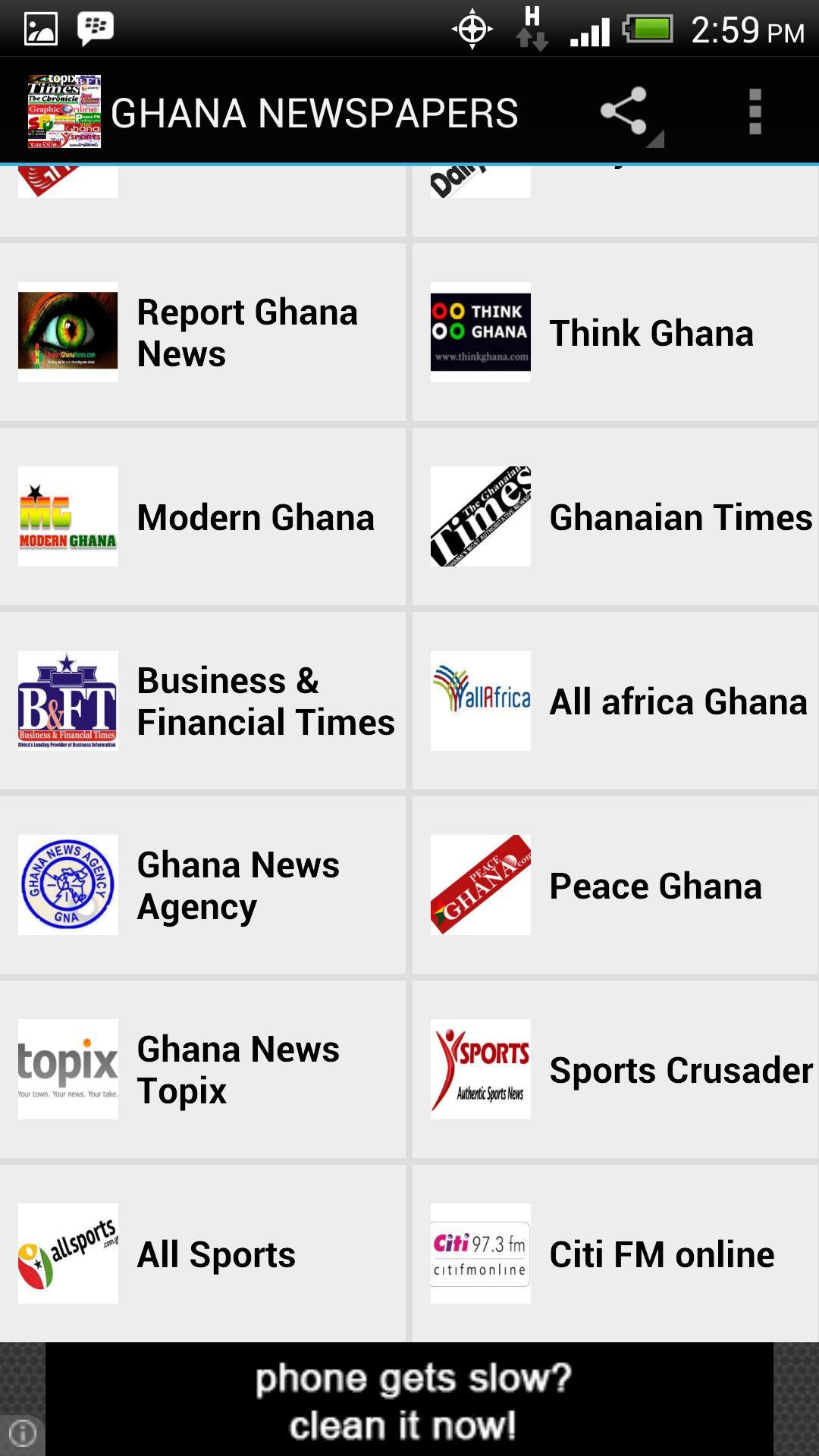 GHANA NEWSPAPERS