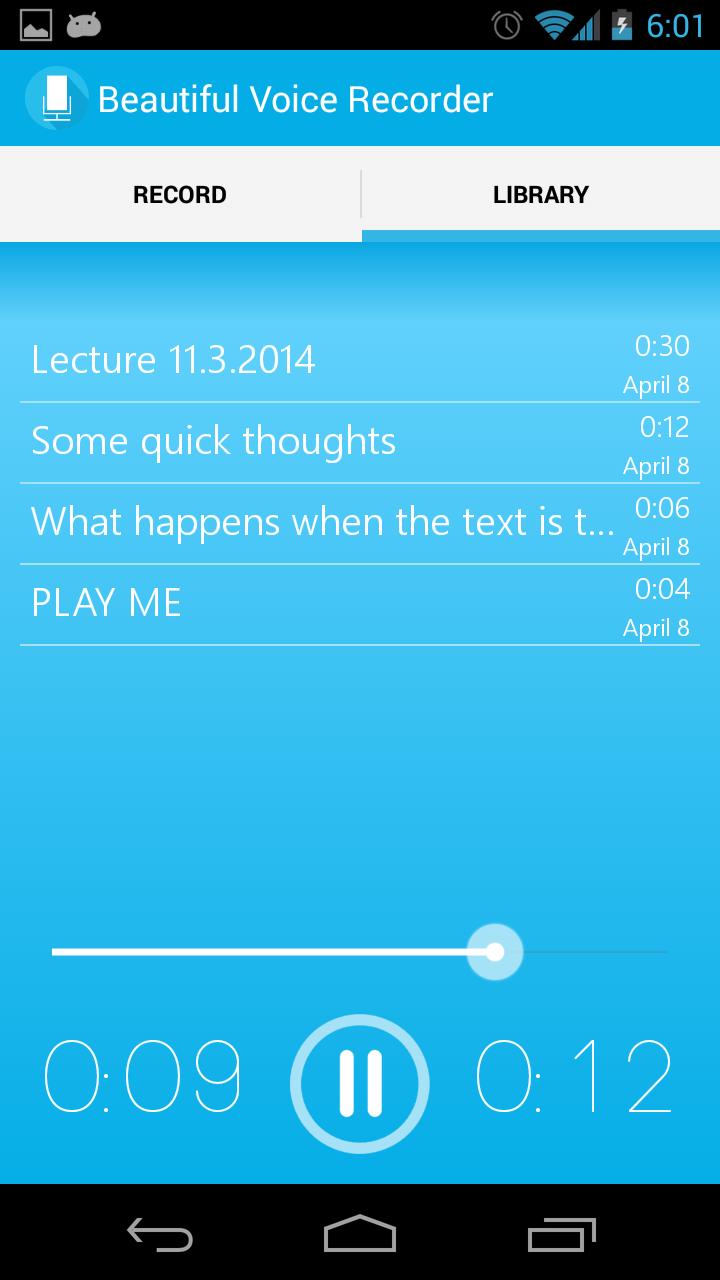 Beautiful Voice Recorder