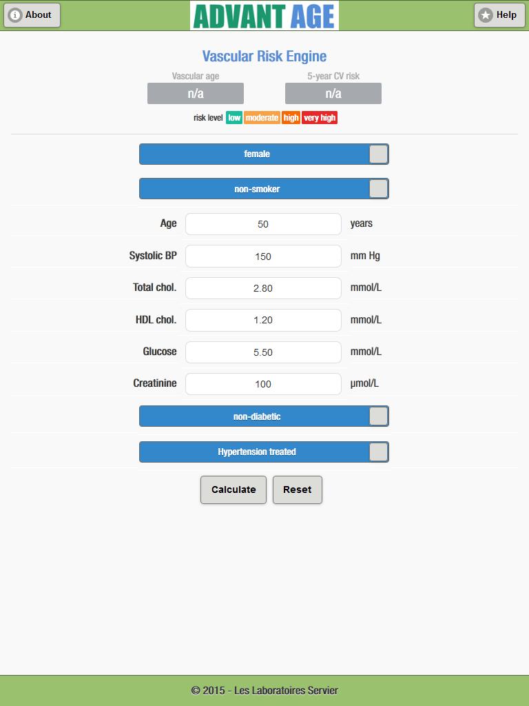 Advantage Vascular Risk Engine