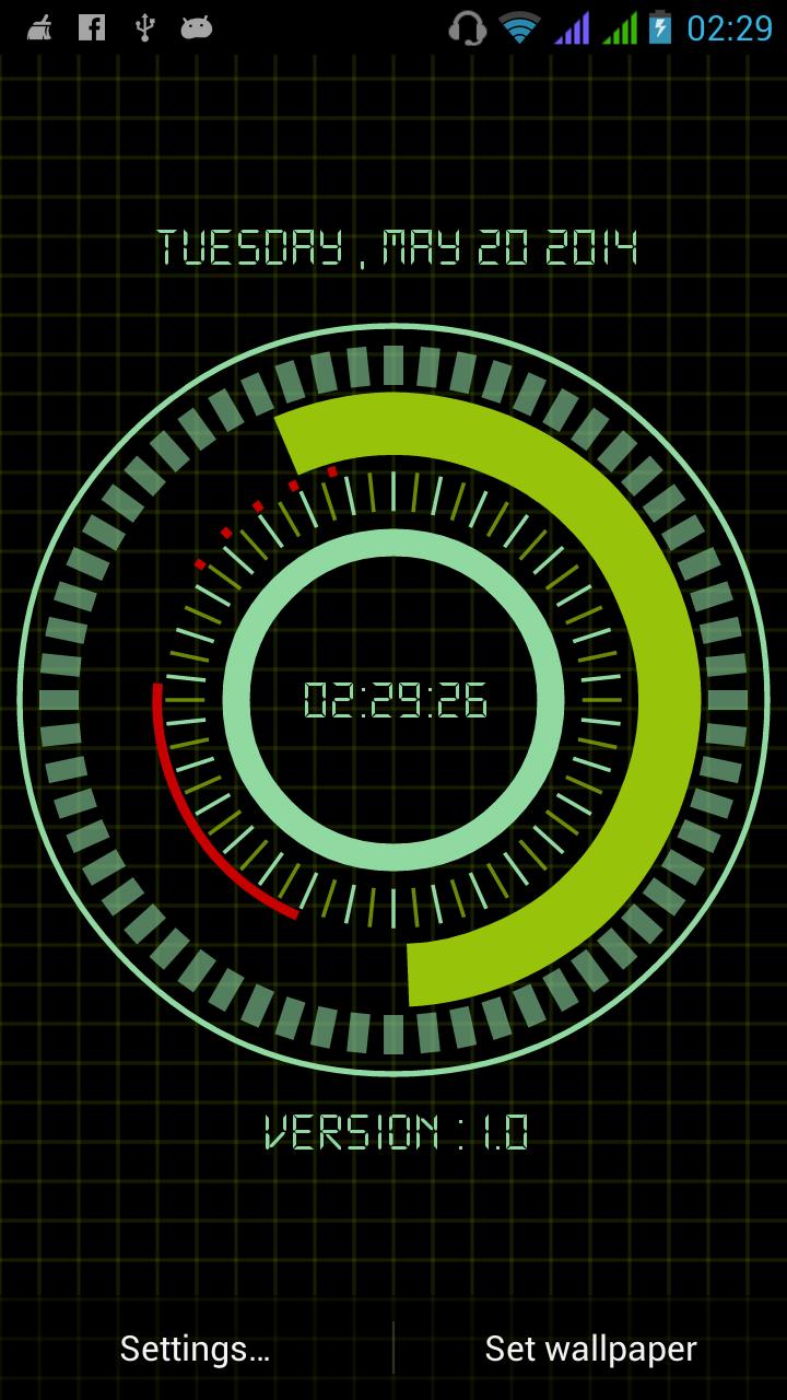 Animated Digital Clock Free