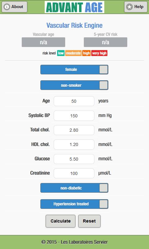 Advantage Vascular Risk Engine