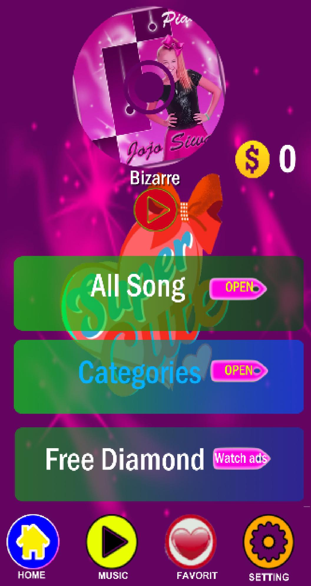 Jojo Siwa Game Piano Tiles