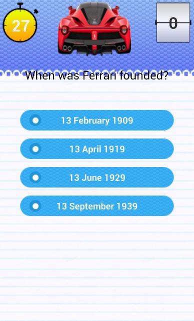 Quiz for Ferrari Fans