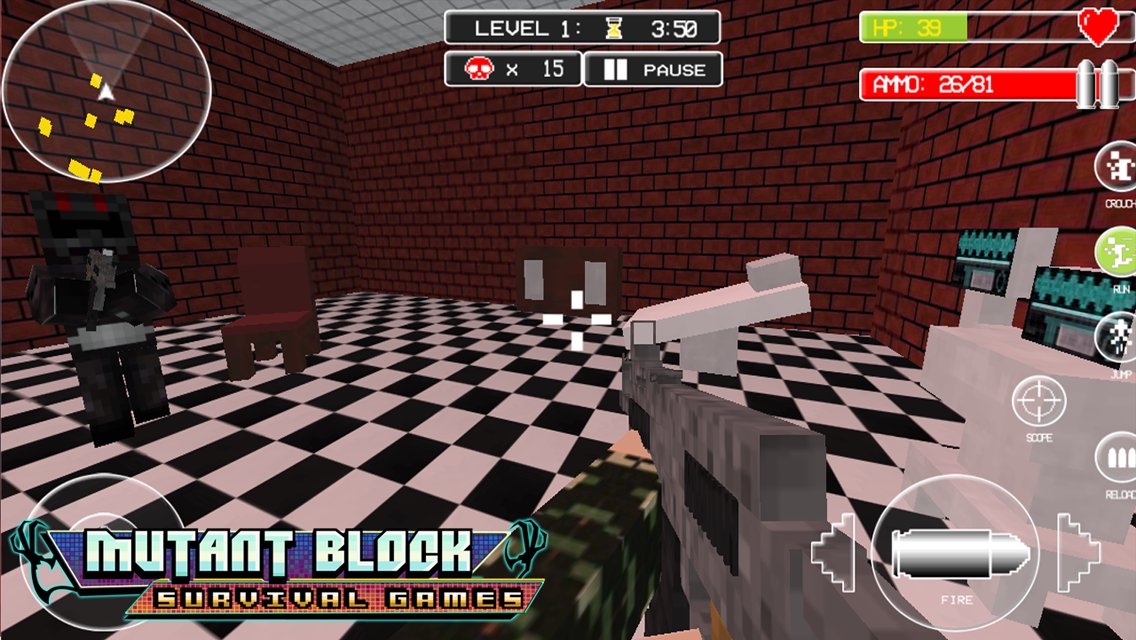 Mutant Block Survival Games