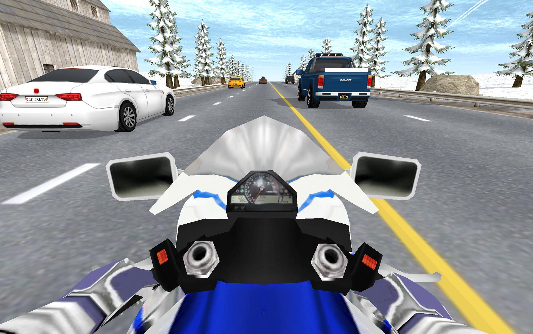 Highway Traffic Rider 3D - Moto Racing Simulator