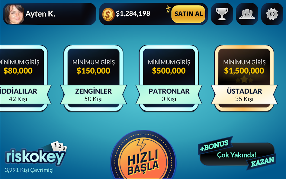 Okey - Risk Rummy Okey