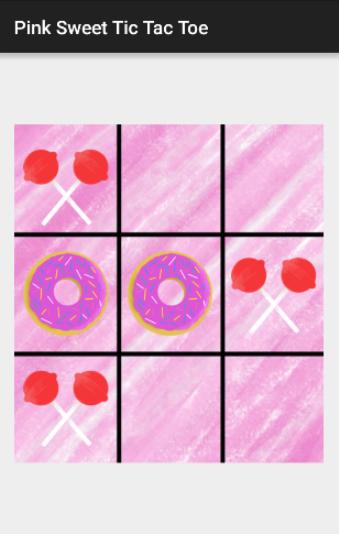 Pink Sweet Tic Tac Toe