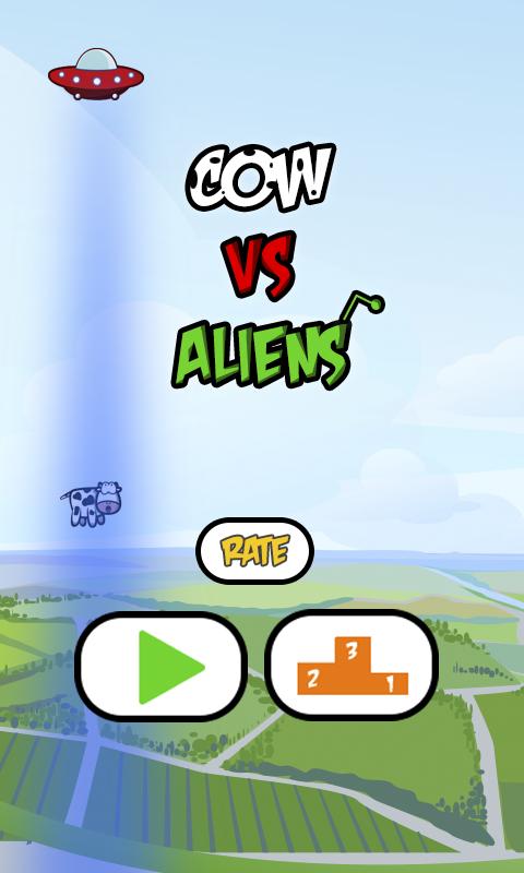 Flappy Cow vs Aliens