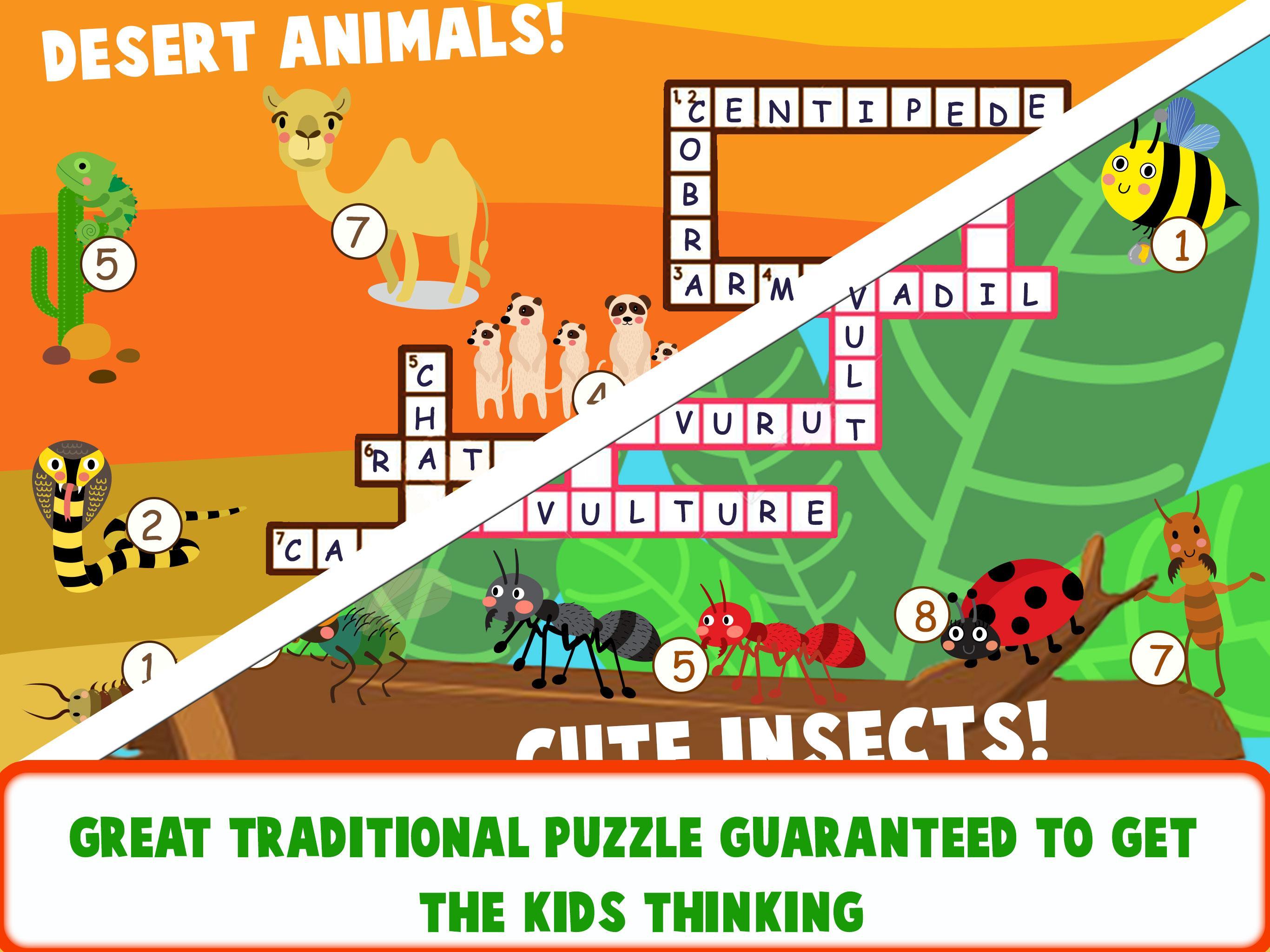 Kids Crossword - Word Games