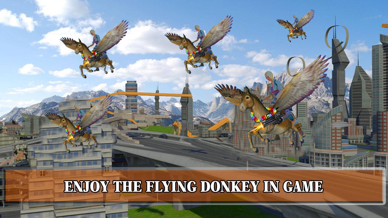 Flying Animal Donkey Simulator