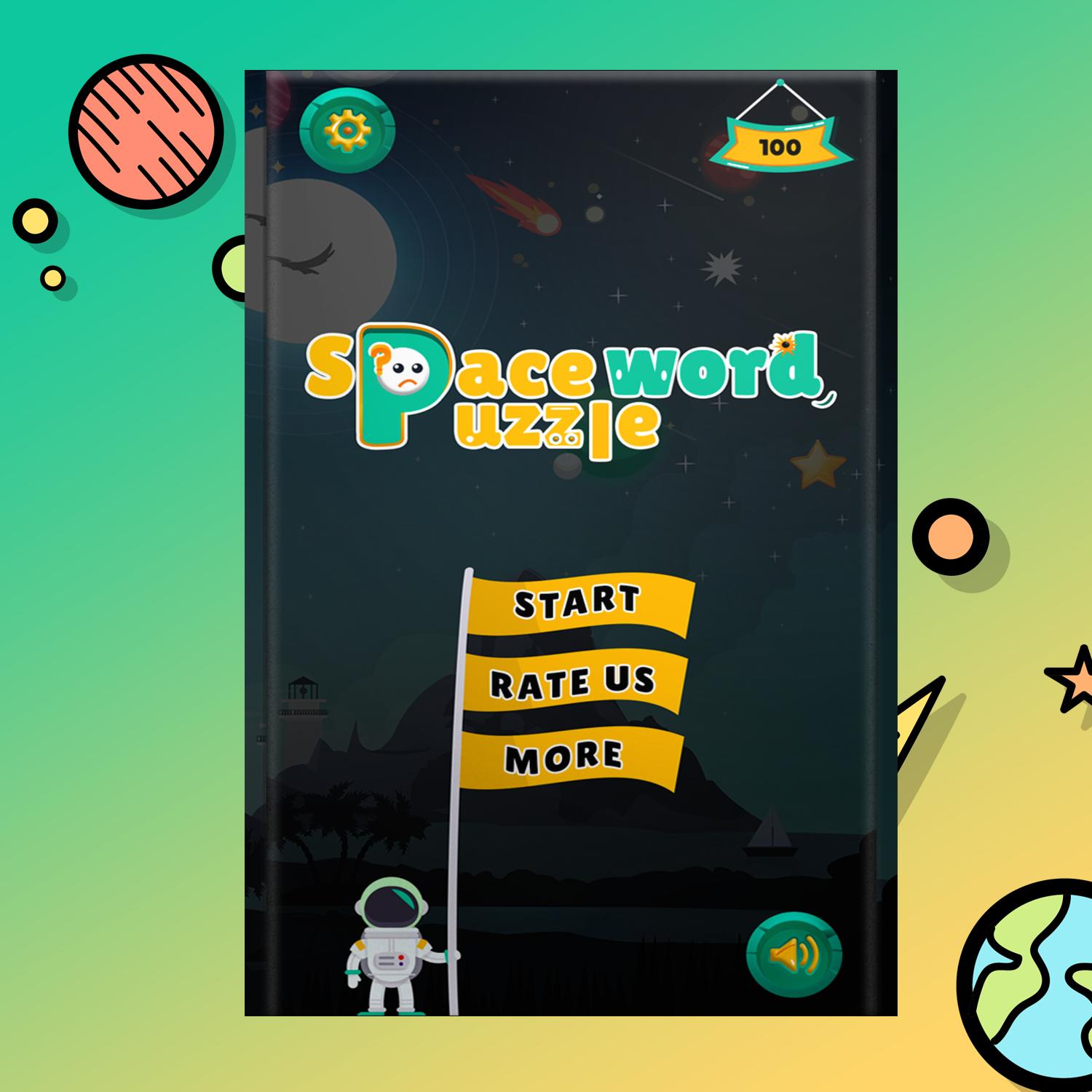Space Word Connect Puzzle Game