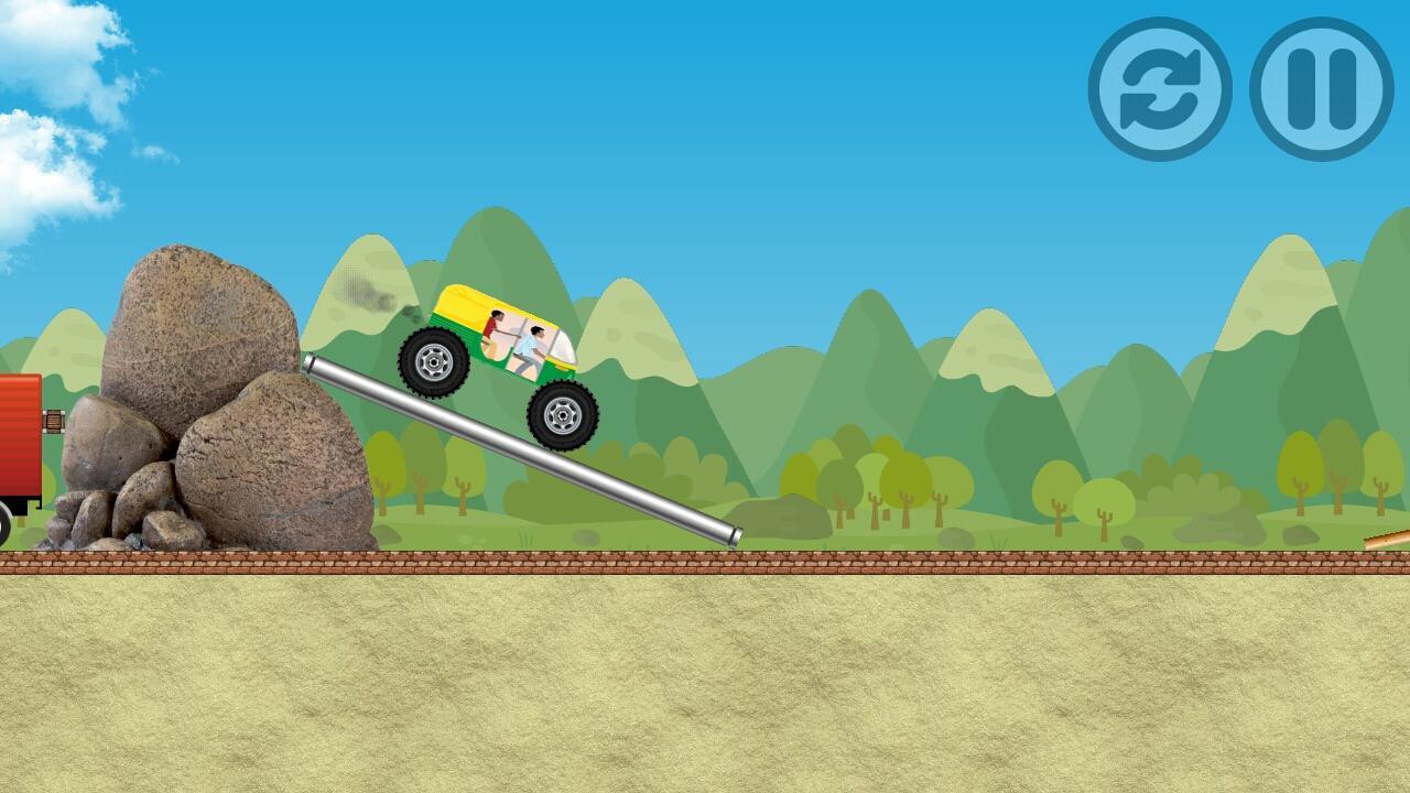 Rickshaw Hill Climb Racing