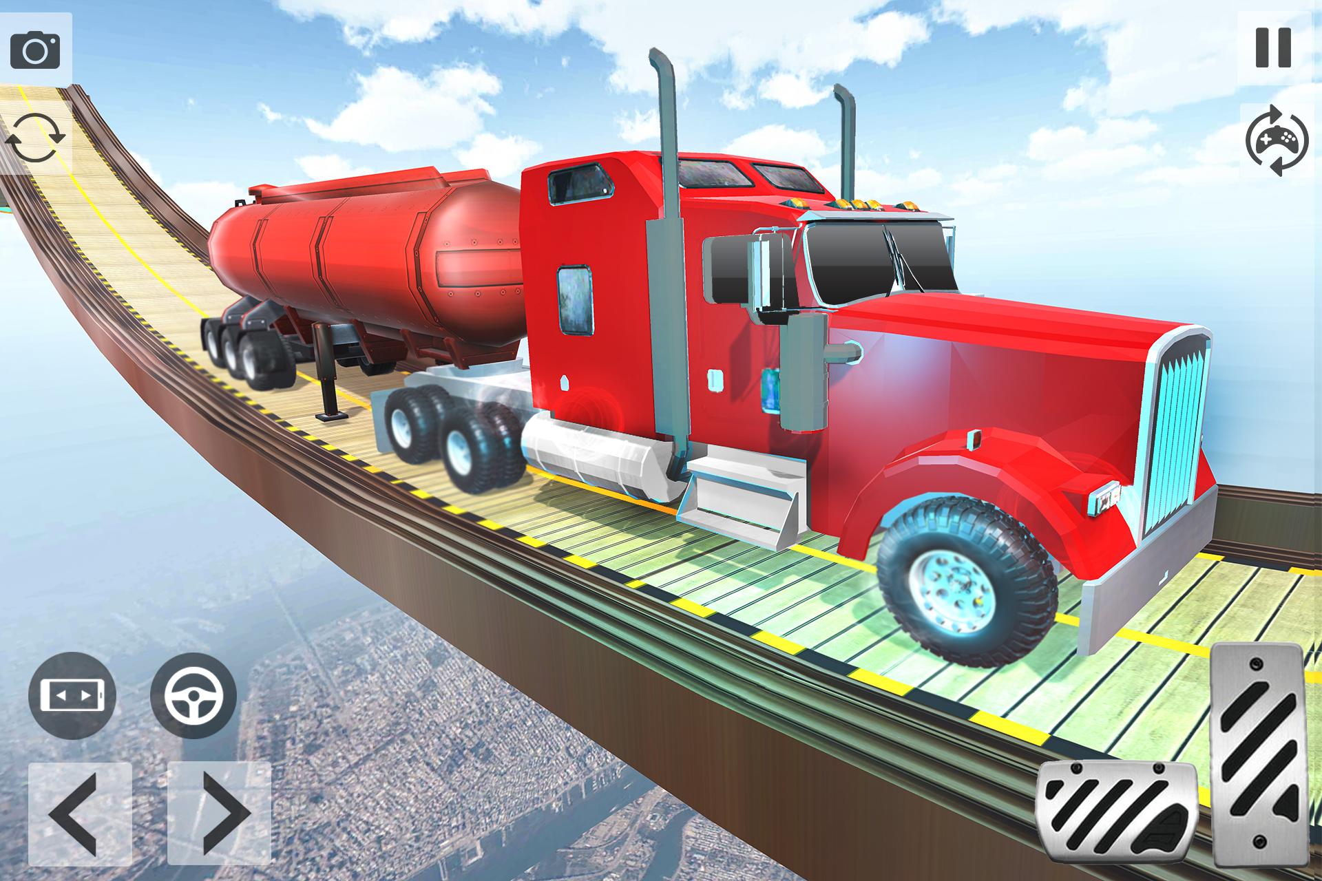 Oil Tanker Truck Stunts Games