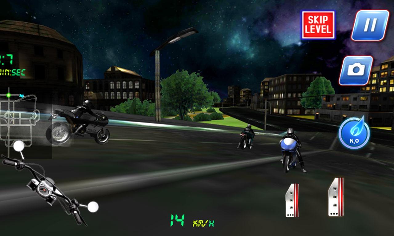 Police Motorcycle Urban Drive