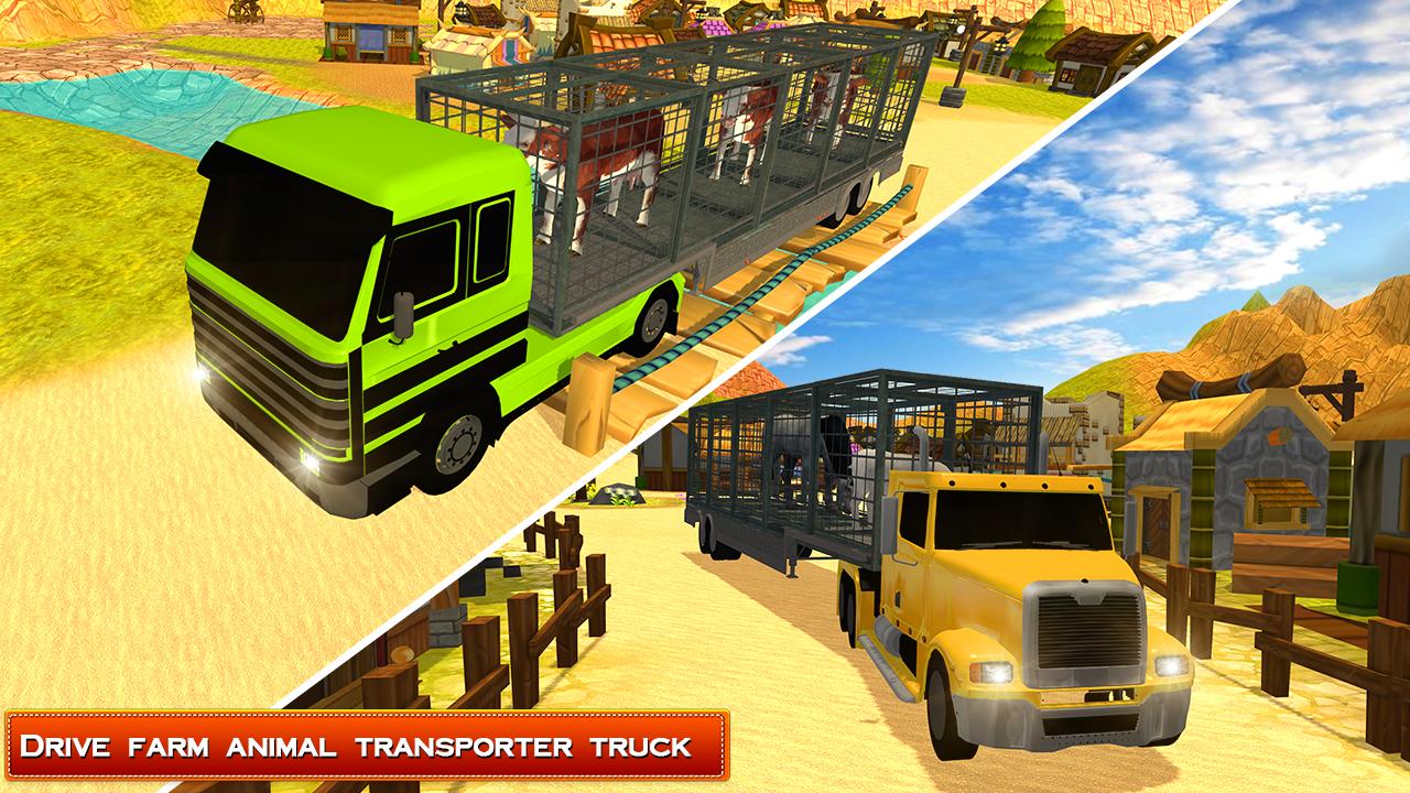 Transport Truck Farm Animal 3D