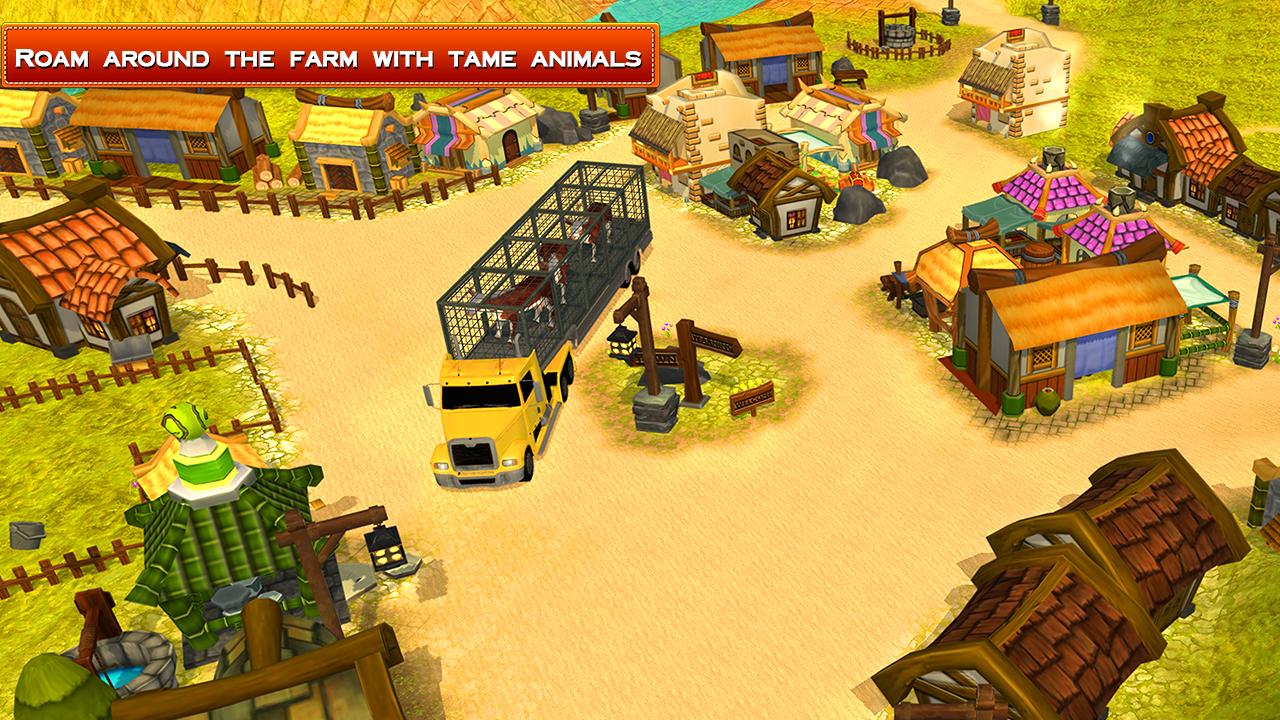 Transport Truck Farm Animal 3D