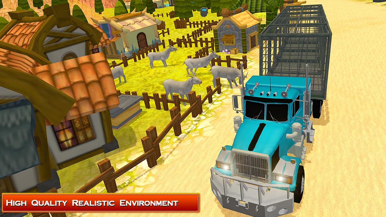 Transport Truck Farm Animal 3D