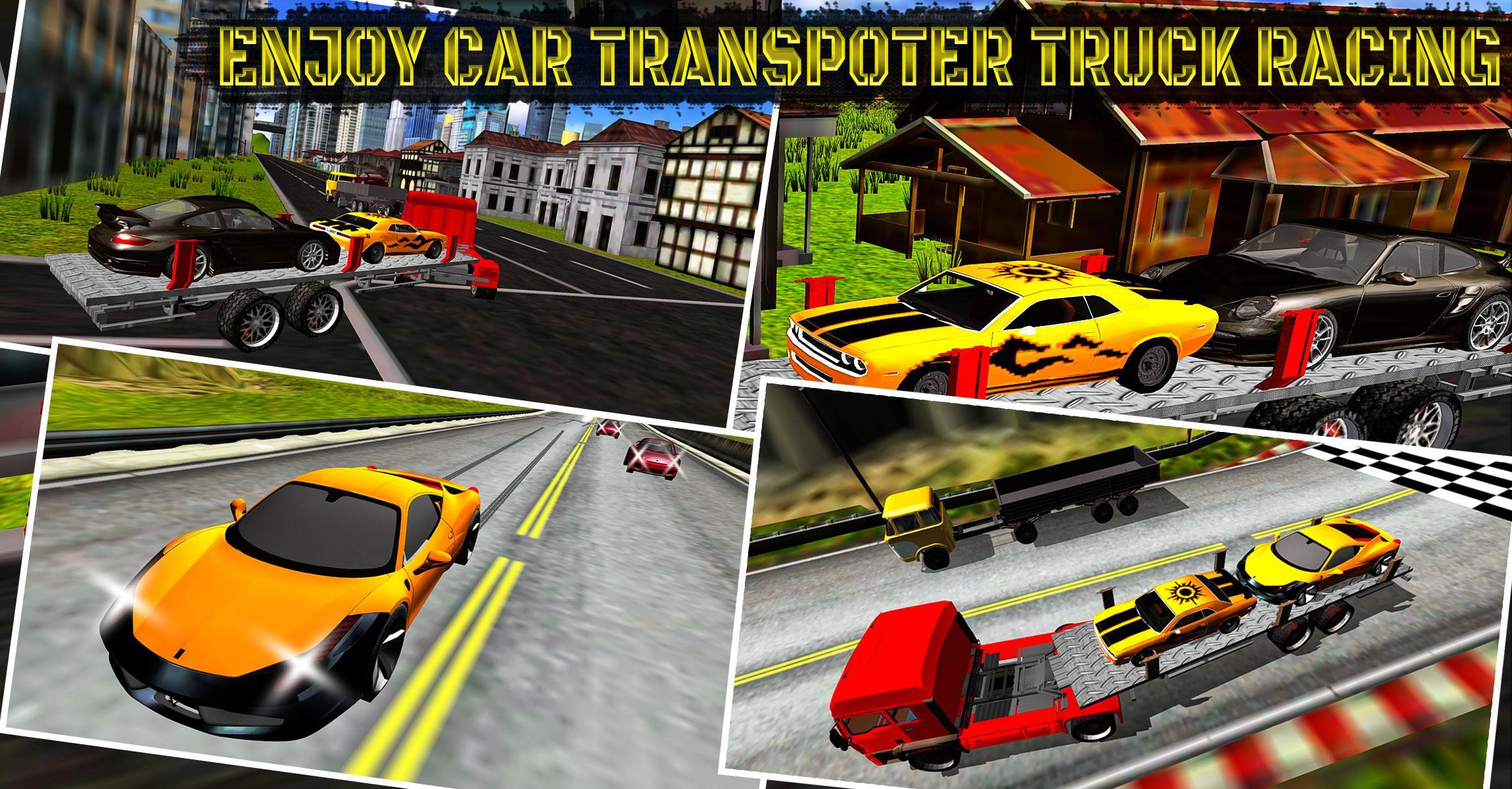 Car Transporter Truck Racing