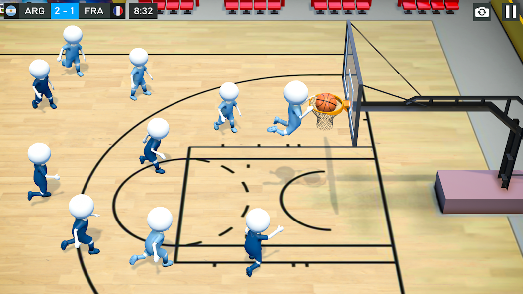 Stickman Basketball Games 3D