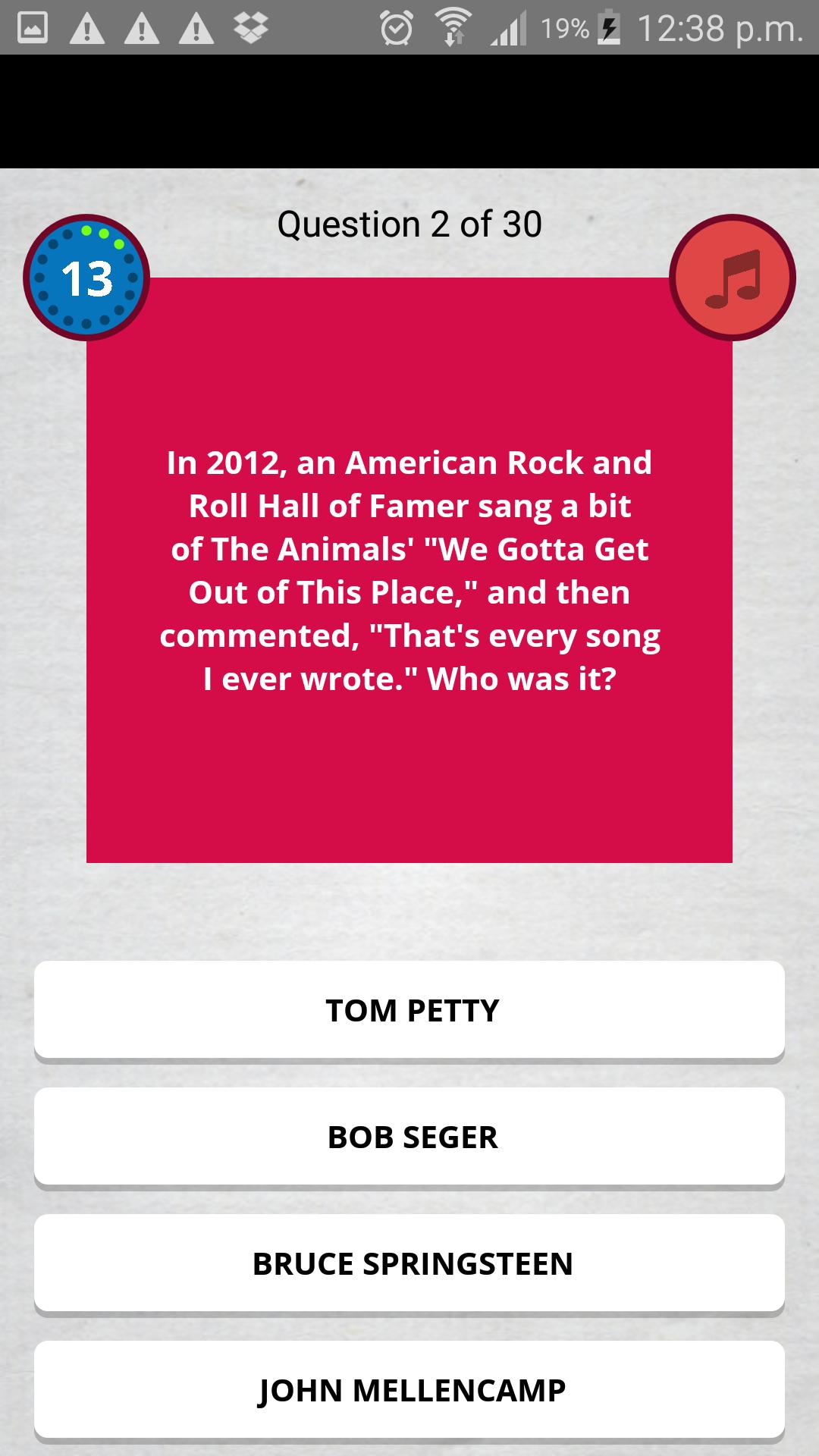 Music Trivia Quiz