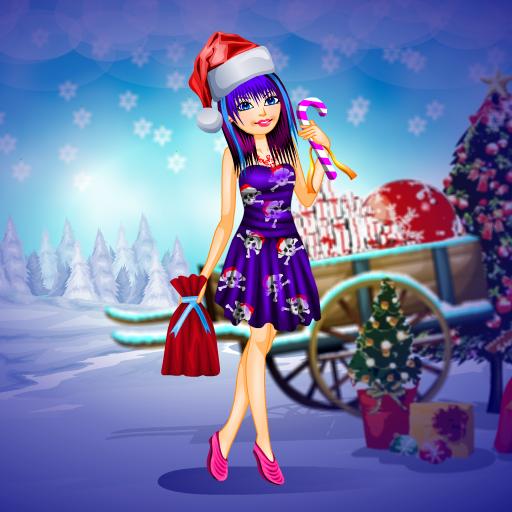 Christmas emo dressup