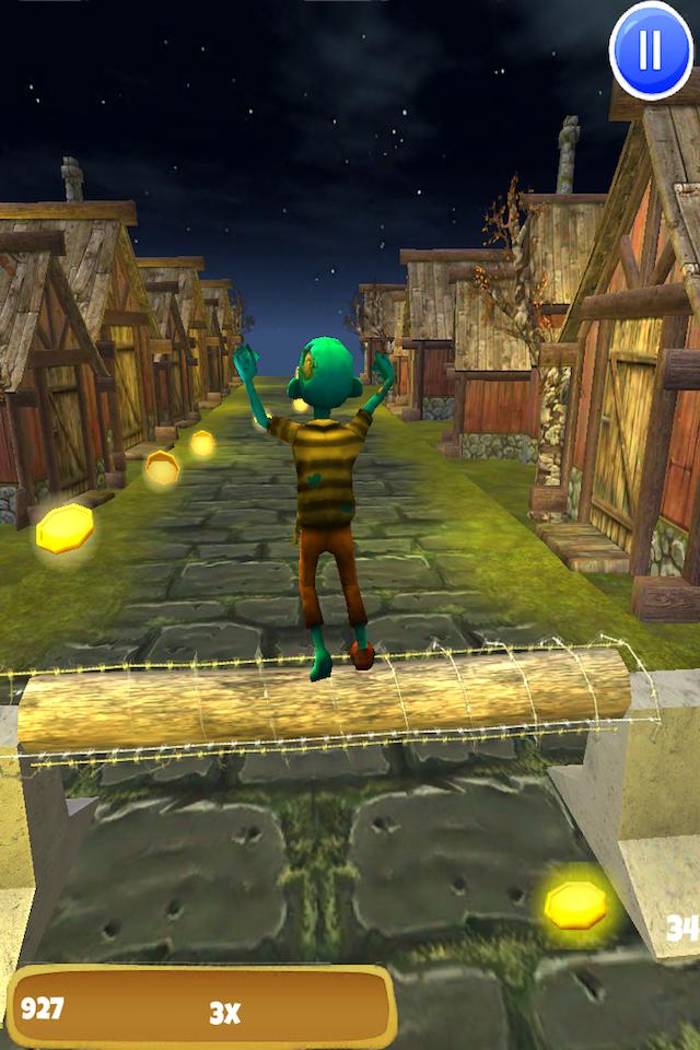 Angry Zombie Run: Village Rush