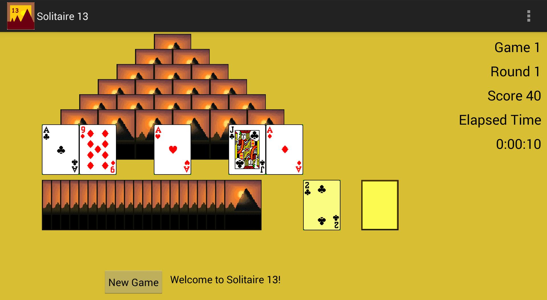 Solitaire 13 with Leaderboards