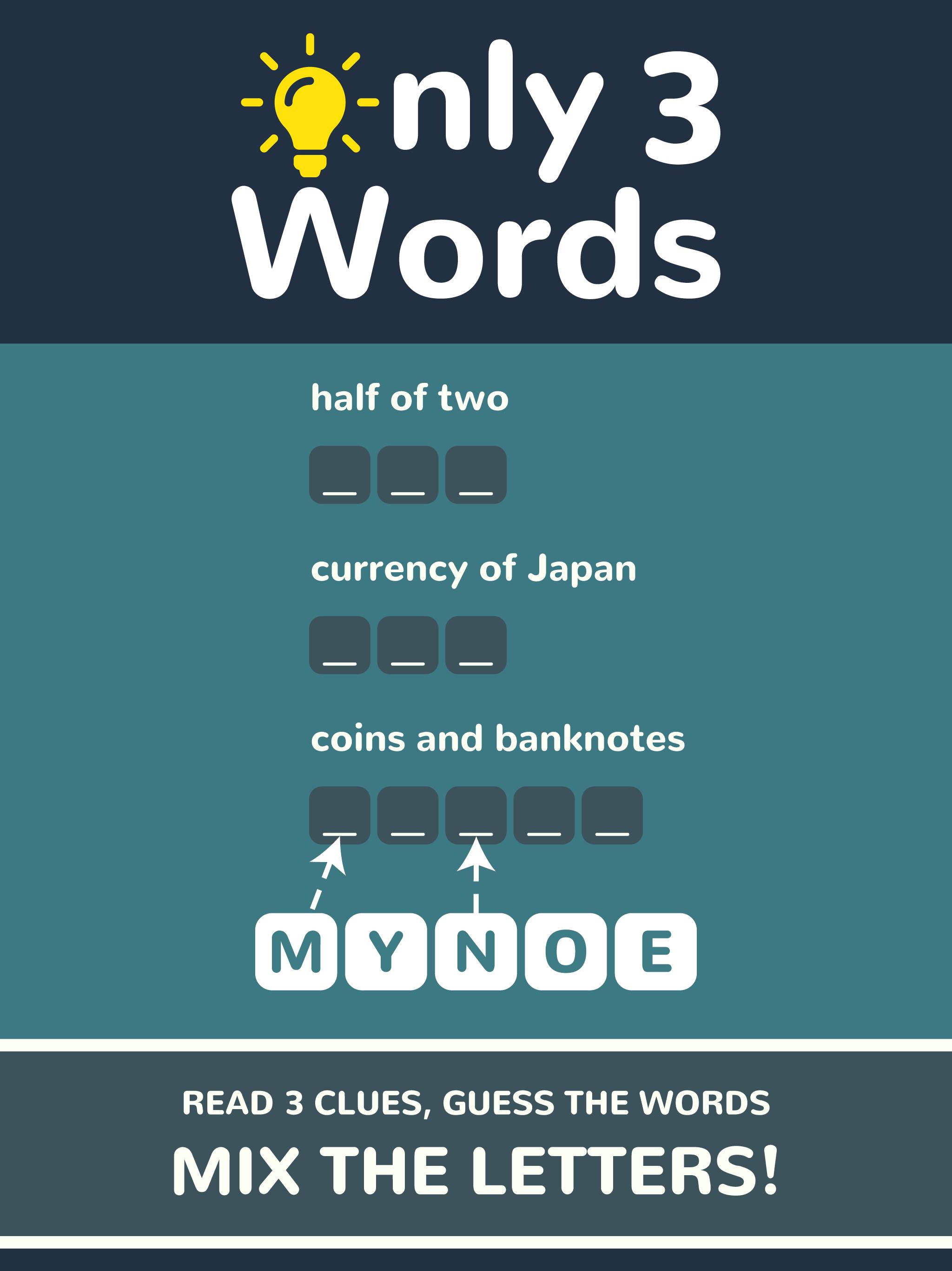 Only 3 Words